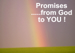 Promises .....from God to YOU !