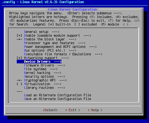 Menuconfig: Device Drivers